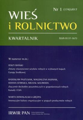 Opakowanie Wieś i Rolnictwo nr 1 (174) 2017