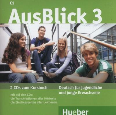 AusBlick 3 CD zum Kursbuch. Wydawca: Hueber Verlag. SmakLiter.pl Opakowanie AusBlick 3 CD zum Kursbuch