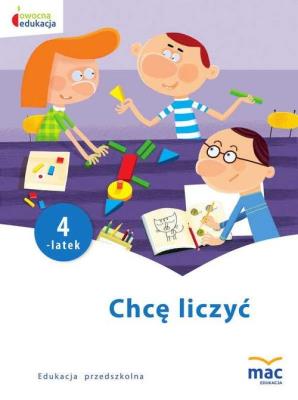 Chcę liczyć. Czterolatek. Autor: Beata Szurowska. SmakLiter.pl Okładka książki Chcę liczyć. Czterolatek