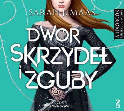 Dwór skrzydeł i zguby - CD. Autor: Sarah J. Maas. SmakLiter.pl Okładka książki Dwór skrzydeł i zguby - CD