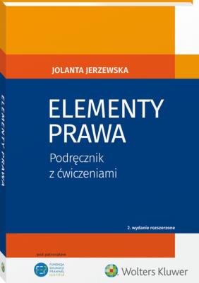Elementy prawa. Autor: Jerzewska Jolanta. SmakLiter.pl Okładka książki Elementy prawa