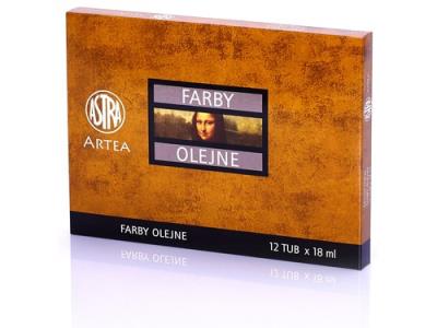 Opakowanie Farby olejne Artea 12 kolorów 18 ml Zestaw 2