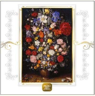 Opakowanie Karnet kwiaty 16x16 + koperta