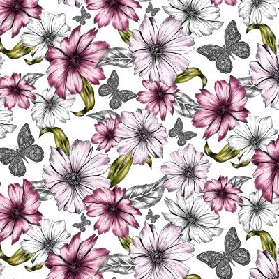 Opakowanie Karnet Swarovski kwadrat Etniczne kwiaty