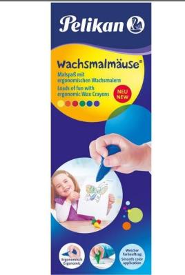 Opakowanie Kredki świecowe myszki (6) pudełko