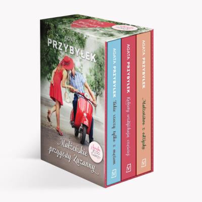 Małżeńskie przygody Zuzanny: Takie rzeczy tylko z mężem / Kobiety wzdychają częściej / Małżeństwo z odzysku”. Autor: Agata Przybyłek. SmakLiter.pl Okładka książki Małżeńskie przygody Zuzanny: Takie rzeczy tylko z mężem / Kobiety wzdychają częściej / Małżeństwo z odzysku”