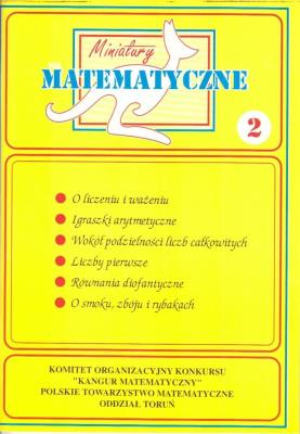 Miniatury matematyczne 02 SP- O liczeniu i ważeniu. Autor: Jarek Paweł, Nodzyński Piotr. SmakLiter.pl Okładka książki Miniatury matematyczne 02 SP- O liczeniu i ważeniu