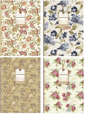 Opakowanie Notatnik ozdobny A4 120 stron kratka mix wzorów