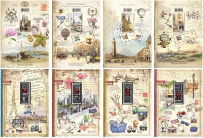 Opakowanie Notatnik ozdobny A4 160 stron kratka mix wzorów