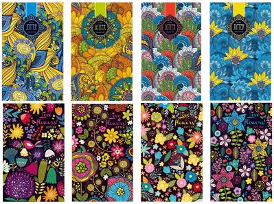 Opakowanie Notatnik ozdobny B6 80 stron linia wytłaczany mix wzorów