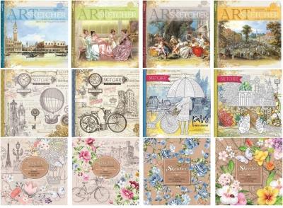 Opakowanie Notatnik ozdobny kwadrat 36 kartek gładki