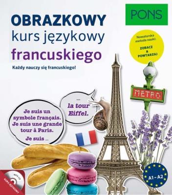 Obrazkowy kurs języka francuskiego. Autor: Gabrielle Robein. SmakLiter.pl Okładka książki Obrazkowy kurs języka francuskiego