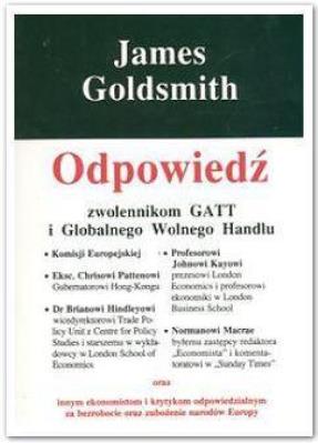 Odpowiedź. Autor: Goldsmitch James. SmakLiter.pl Okładka książki Odpowiedź