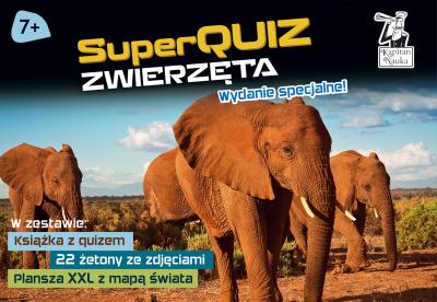Pakiet SuperQuiz Zwierzęta. Autor: Jackowska Magdalena, Kolasińska Justyna. SmakLiter.pl Okładka książki Pakiet SuperQuiz Zwierzęta