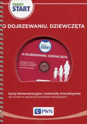 Pewny start O dojrzewaniu Dziewczęta Karty demonstracyjne i materiały interaktywne + CD. Autor: Izabela Fornalik. SmakLiter.pl Okładka książki Pewny start O dojrzewaniu Dziewczęta Karty demonstracyjne i materiały interaktywne + CD