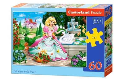 Puzzle Princess with Swan 80. Wydawca: Castorland. SmakLiter.pl Opakowanie Puzzle Princess with Swan 80