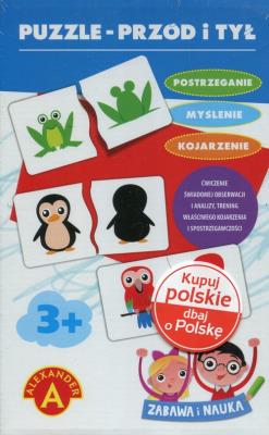 Puzzle Przód i tył. Wydawca: Alexander. SmakLiter.pl Opakowanie Puzzle Przód i tył