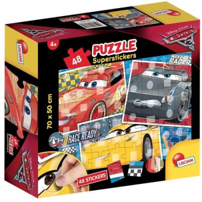 Opakowanie Puzzle Superstickers 48 Auta 3