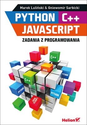 Okładka książki Python C++ JavaScript Zadania z programowania