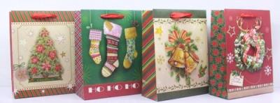 Opakowanie Torebka Świąteczna 3D Pionowa Mała 12 Sztuk