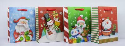 Okładka książki Torebka Świąteczna 3D Pionowa Śr Św Mikołaj 12 Sztuk