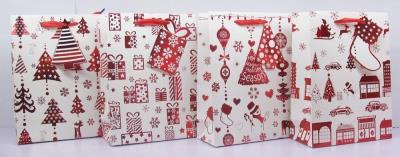 Okładka książki Torebka Świąteczna Pionowa Średnia 12 Sztuk