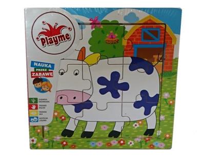 Opakowanie Układanka drewniana krowa 9