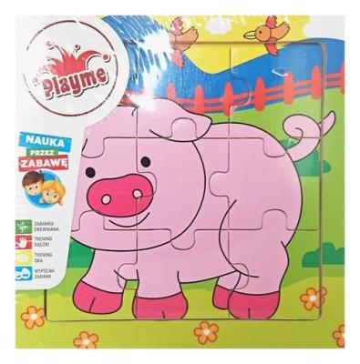 Opakowanie Układanka drewniana świnka