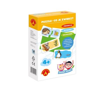 Opakowanie Zabawa i Nauka - Puzzle co je zwierz?