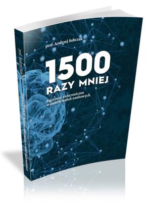 1500 razy mniej. Autor: Hadyński Paweł i Sobczak Andrzej. SmakLiter.pl Okładka książki 1500 razy mniej