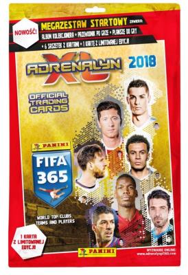 Adrenalyn XL FIFA 365 2018 Megazestaw startowy. Wydawca: Panini. SmakLiter.pl Opakowanie Adrenalyn XL FIFA 365 2018 Megazestaw startowy