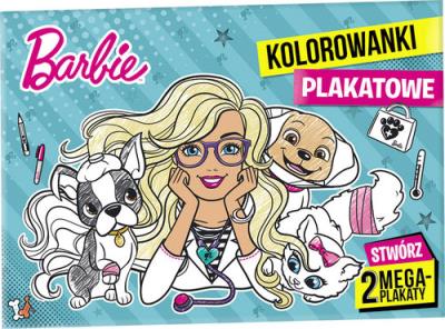 Barbie Kolorowanki plakatowe. Autor:   Praca zbiorowa. SmakLiter.pl Okładka książki Barbie Kolorowanki plakatowe