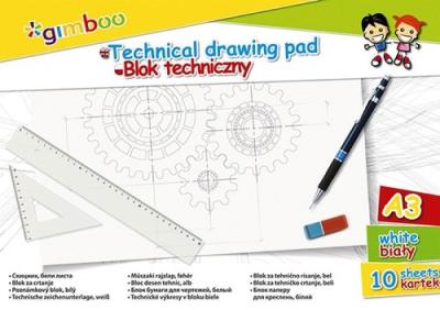 Opakowanie Blok techniczny A3 biały 10 kartek