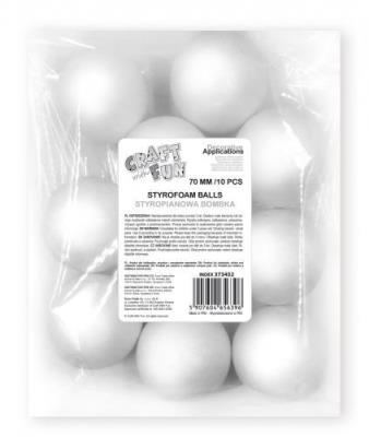 Opakowanie Bombka styropianowa 70mm 10el