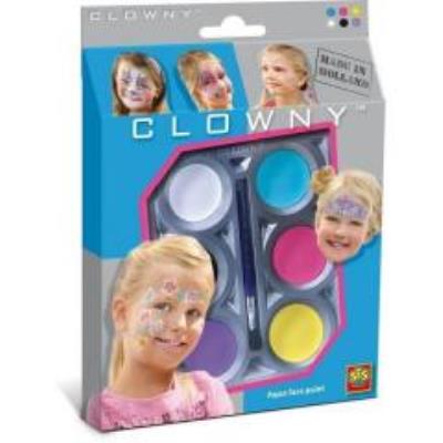 Opakowanie Clowny - Farby wodne do mal. twarzy dla dziewczyn