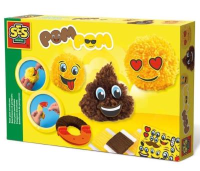 Emotikony z Pom Ponów. Wydawca: SES NL. SmakLiter.pl Opakowanie Emotikony z Pom Ponów