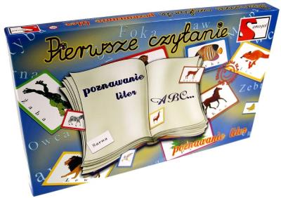 Gra - Pierwsze czytanie SAMO-POL. Wydawca: SAMO-POL. SmakLiter.pl Opakowanie Gra - Pierwsze czytanie SAMO-POL
