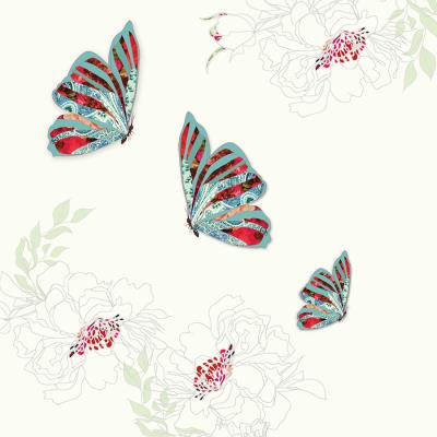 Opakowanie Karnet Swarovski kwadrat 3 motyle