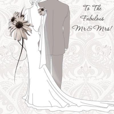 Opakowanie Karnet Swarovski kwadrat CL0107 Ślub para młoda