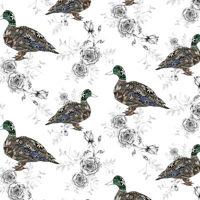 Opakowanie Karnet Swarovski kwadrat Etniczne kaczki