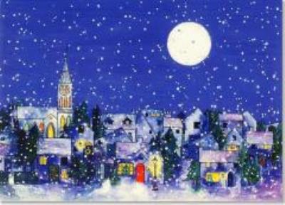 Opakowanie Karnety świątczne Delux Księżyc o północy (20szt)