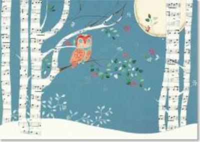 Opakowanie Karnety świątczne Delux Muzykalna sowa (20szt)