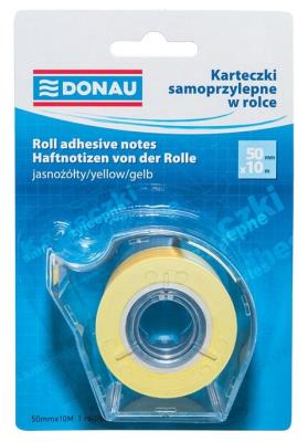 Karteczki samoprzylepne Donau w rolce. Wydawca: PBS Connect Polska. SmakLiter.pl Opakowanie Karteczki samoprzylepne Donau w rolce