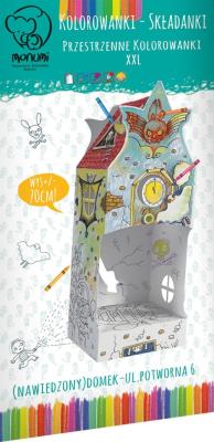 Okładka książki Kolorowanka składanka Domek ul. Potworna 6