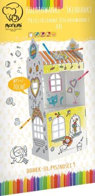 Okładka książki Kolorowanka składanka Domek ul. Pyszności 9