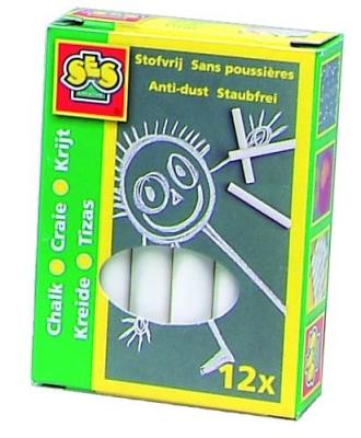Kreda niepyląca biała 12 szt. Wydawca: SES NL. SmakLiter.pl Opakowanie Kreda niepyląca biała 12 szt