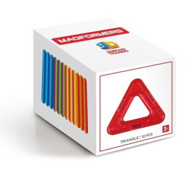 Opakowanie Magformers Klocki magnetyczne trójkąty 12 elementów