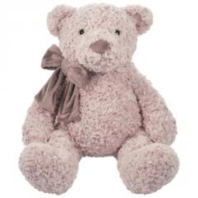 Opakowanie Miś z kokardą ecru 27cm