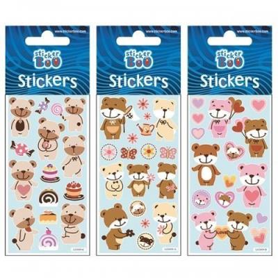 Naklejki Sticker BOO silver misie II. Wydawca: Sticker Boo. SmakLiter.pl Opakowanie Naklejki Sticker BOO silver misie II