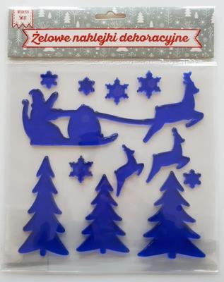 Opakowanie Naklejki żelowe Sanie